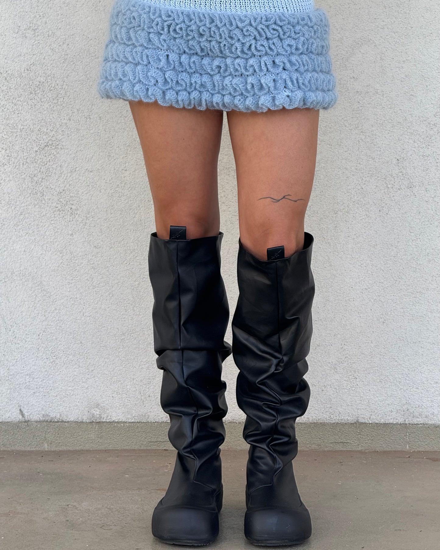 BABY BLUE RUFFLE DRESS