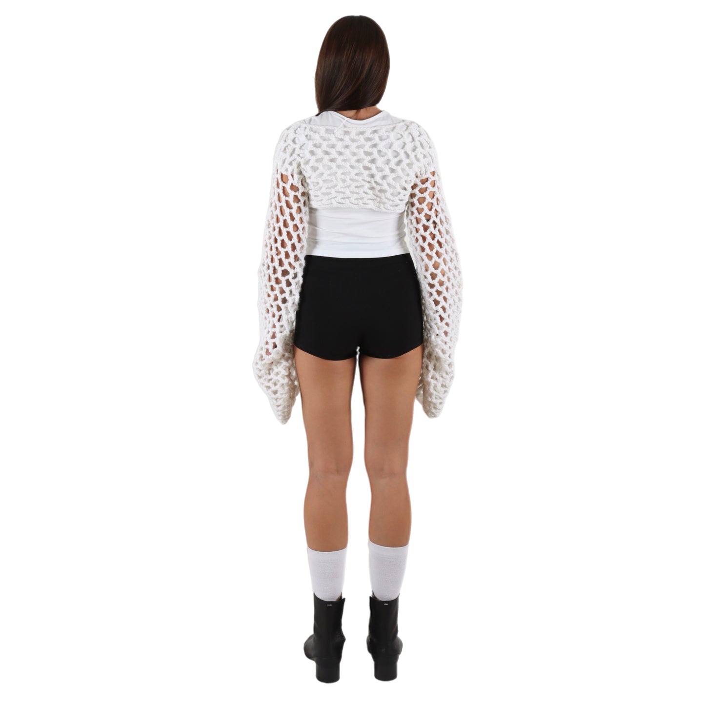 MERMAID NETS TOP WHITE