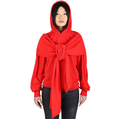 BIG BOW HOODIE RED