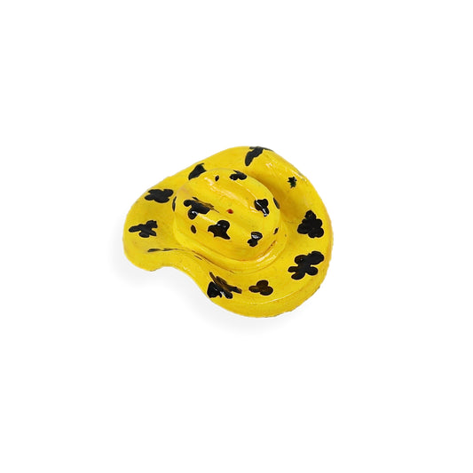 COWBOY YELLOW HAT INCENSE HOLDER